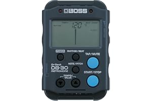 BOSS DB-30 Metronomo Digitale, Portatile, solidamente costruito, e pieno di pattern divertenti su cui suonare