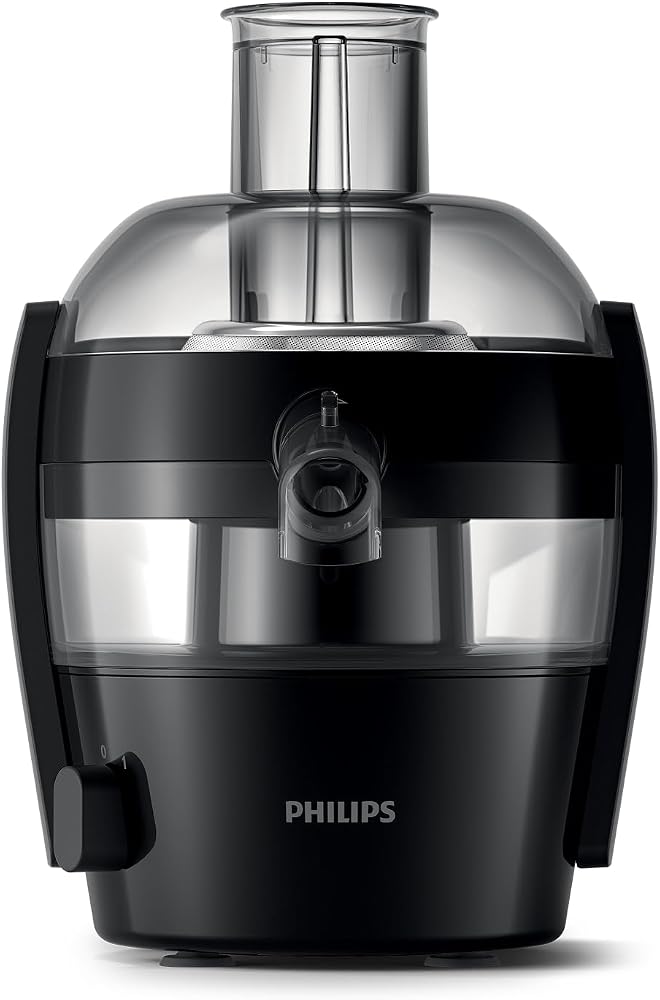 Philips Viva Collection Meyve Sıkacağı - Kompakt Tasarım, QuickClean Teknolojisi, Bardağa Doğrudan Servis, 500W Motor, 1.5L Kapasite, Damlatmaz, Kolay Temizlenir (HR1832/00)