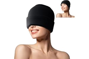 Hbaid Migräne Mütze Kühlmütze Headache Relief Hat Kühlpads Gel Kühlhaube Migräne Kappe Kühlmaske Kopfschmerzen/wiederverwendbar/Erste Hilfe 2023 Neue