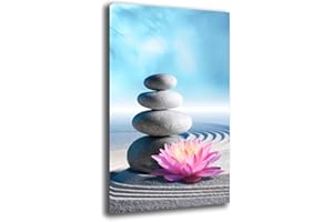 PRINTERLAND Quadri Moderni Soggiorno Verticale FIORI GIGLI LOTO Quadro moderno FIORE da Parete XXL grande Stampa su tela Canvas Decorazione Murale muro Arredo Camera da letto Cucina (50x100 cm, Giglio)