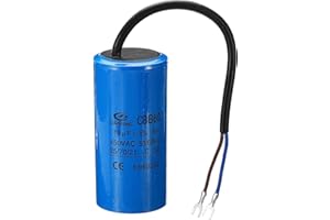 PATIKIL CBB60 70uF Running Capacitor, AC 450V 2 Wires 50/60Hz Cylinder 100x50mm for Air Compressor Motor, Washing Machines, Refrigerators Motor Start