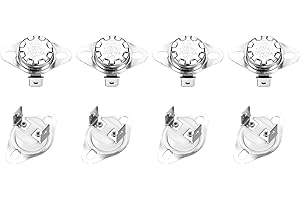 sourcing map KSD301 Thermostat 95℃/203°F 16A Normally Closed N.C Temperature Switch for Microwaves,Oven,Coffee Maker 2 Pcs,Ceramic Material