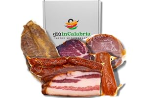Box Salumi Artigianali Calabresi: Capocollo, Guanciale, Nduja, Soppressata, Salsiccia e Filetto - Delizie tradizionali della Calabria - Sapori Mediterranei