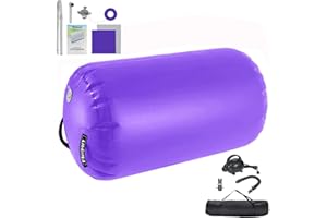 FBSPORT Air Roller AirSpot Tappetino da Ginnastica Gonfiabile Air Tumbling Track Ginnastica Artistica Air Roll Air Barrel Tumbling Mat Allenamento da Ginnastica con Pompa per Yoga/Taekwondo/Ginnastica