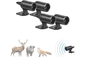 GENERIC 4 PCS Ahuyentador, Silbato de Ultrasonidos de advertencia para animales como Jabalíes, Ciervos, Zorros, Conejos. Para Coches y Motos.