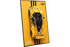 OYTOCLKU Cadre Mural pour Lego Technic McLaren P1 42172, Panneau de Montage Mural pour Les Blocs de Construction Lego (sans modèle)