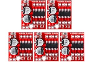 DollaTek 5Pcs Dual Driver L298N PWM Speed ​​DC Motor Driver Board Dual H-Bridge Stepper Motor Module