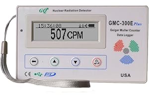 Contador Geiger Mueller GQ GMC-300E-Plus Digital Geiger Counter Nulcear Radiation Detector Monitor Meter dosimeter Beta Gamma X ray data logger recorder realtime