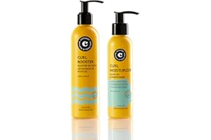 COCUNAT - Método curly - Rizos Perfectos en 2 pasos - Moisturizer Leave-in + Curl Booster - Hidrata, Nutre, Fortalece, Elimina el frizz y Desenreda - 250ml+150ml