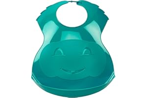 Thermobaby - Babero semirrígido con recuperador, fabricado en Francia, esmeralda