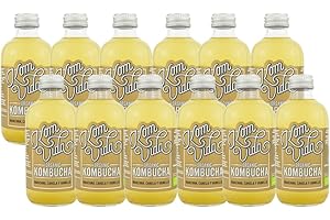 Té kombucha. Komvida. Kit sabor Manzana, canela y vainilla. 12 botellas de 250 ml. Envío en frío.