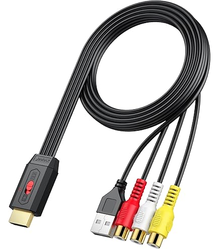 Convertitore RCA A HDMI ESynic 1080P Con Cavo HDMI Incluso - Per Wii, PS2, N64, Switch