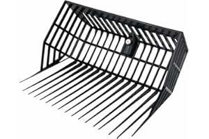 AMESBICHLER REITSPORT AMKA - Horquilla con partes laterales, tenedor de establo, tenedor de estiércol de plástico, tenedor de virutas