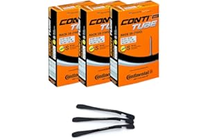 MSZWEIRAD Continental Race 28" SV 60 mm 18/25-622/630 - Cámara de aire para bicicleta (3 unidades)