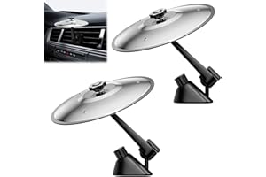 DOKSVP 2 Stück Mini Becken Schlagzeug Auto LüFtung, Car Snare Drum, Drums Gear Cymbal Set, Auto Trommel, Car Cymbals Air Vent, Handtrommel Schlaginstrumente Deko, für Alle Arten Von Fahrzeugen