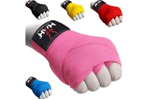 HMH Sports Boxing Hand Wraps for Adults and Kids - 2.5m Kids Size & 4.5m Adult Breathable & Durable, Perfect for Training and Sparring
