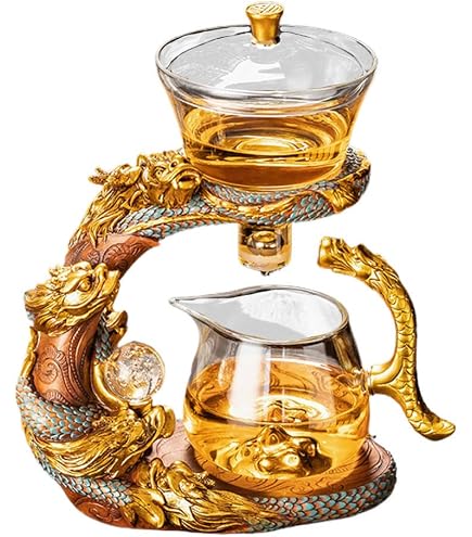 Théière Automatique Magnétique KALWEL - Infuseur Paresseux En Verre - Capacité Environ 500 Ml - Style Moderne - 6