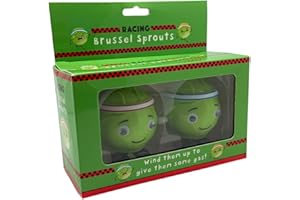 Diabolical Racing Brussel Sprouts, Green, 14x15x6 cm Christmas Eve Box Fillers for Teenagers, Secret Santa Gifts for Him, Xmas Gifts for Women, Funny Stocking Fillers, Wind Up Toys for Kids