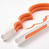 UPPFYLLD Kavanoz A&ccedil;acağı, Beyaz-Turuncu, 21 cm, 3-7 cm Kapak &Ccedil;apı İ&ccedil;in