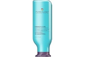Pureology Strength Cure Strengthening Conditioner, For Damaged, Colour Treated Hair, Vegan Formulas, Sulphate Free for a Gentle Cleanse