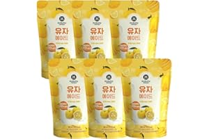 STARRY MART Mcnulty Pouch Korean Fruit & Tea Pouch Drinks – Refreshing Ready-to-Drink Juices – 190ml (Pack of 6) – Convenient & Portable (Pack of 6, Citron Ade)