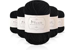 ‎MAXEE Maxee 250g(50gx5) Handstrickgarn Multicolor, Acryl Garn zum Stricken, Weicher Wolle zum Häkeln und Kunsthandwerk, Hand Knitting Garn zum Häkeln, Schals für Strickanfänger, Erfahrene Stricker