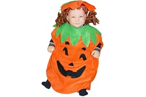 Ikumaal Kürbis-Kostüm, An01 68-116, für Baby Babies Klein-Kind Kind-er, Halloween Kostüm-e Grusel Verkleidung Fasching Karneval Karnevalskostüme Faschingskostüme