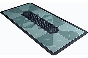 Bullets Playing Cards, Tappetino da Poker Paulie Design, Rettangolare, Grigio Chiaro, 100 x 60 cm