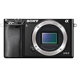 Sony Alpha 6000 Systemkamera (24 Megapixel, 7,6 cm (3") LCD-Display, Exmor APS-C Sensor, Full-HD, High Speed Hybrid AF) schwarz