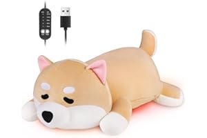 MEWMIX Hunde Heizdecke Kuscheldecke mit Abschaltautomatik, Elektrisches Heizkissen Usb für Periode, Warmies Wärmekissen Nacken Rücken Schulter Bauch, Weihnachtsgeschenke für Frauen Mädchen Hundeliebhaber