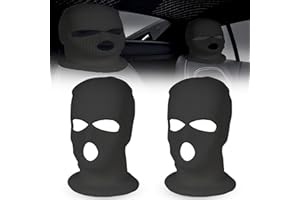 Quxvena 2 Stück Lustige Autositz Kopfbedeckung, Sitzbezügesets Auto Kopfstützenbezug Set, Kreative Kopfstützenschutz Abdeckung, Universal Kopfstützen Abdeckung für Autos(Schwarz)