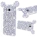 Produktbild GrandEver Samsung Galaxy S8 Glitzer Hülle Weiche Silikon Handyhülle Diamant Maus Ohren Gel Bling TPU Bumper Schutzhülle für Samsung Galaxy S8 Rückschale Klar Handytasche Anti-Kratzer Stoßdämpfung Ultra Slim Rückseite Silicon Backcover Soft Case Ultradünnen Premium Cover - Silber