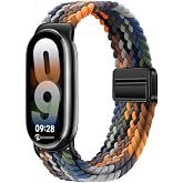 Rongep Xiaomi Mi Band 10/9/8 ile Uyumlu &Ouml;rg&uuml; Loop Kordon Manyetik Toka Mekanizmalı Yumuşak ve Konforlu Smart Band10 Kordon Te