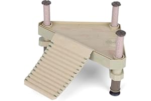 ELPRICO Reptilien-Schwimmplattform, Schildkröten-Aalen-Plattform mit Rampenleiter, Reptilien-Schildkröten-Frosch-Spielterrassen-Aalen-Schwimmplattform