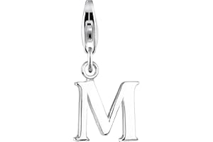 Elli Ciondoli Donne Lettera M iniziale in argento sterlino 925