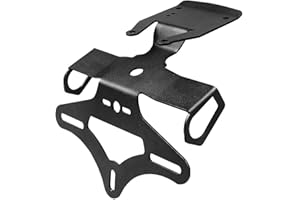 MZ-STORE Motocicleta Z900 Porta Matriculas Titular de la Placa con Luz LED Acero Inoxidable para Z900 Z 900 2017 2018