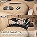 [Pack of 2]Car Seat Catcher, IWILCS Car Seat Side Pocket Caddy Car Seat Slit Pocket Catcher Organizer,Interior Car Accessories Between Seat and Console(Black)