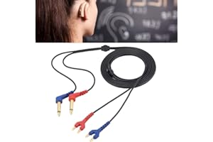 KIREINA Audiometer Headset Cable Audiometer Headphone Wire for Headphone Air Conduction Audiometer Hearing Tester