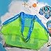 Produktbild Extra Große Strand Aufbewahrung Tasche Netz Sandspiel Netztasche für Sandspielzeug,Kinder Aufbewahrungsnetz Aufbewahrung Netz Tasche für Sandspielzeug Strand