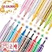 Produktbild Metallic Marker Stifte, Magicfun Metallic Stifte Set 18 sortierten Farben Acrylstifte Marker Stifte für Kinder DIY Stift Art Stein Rock-Malerei Keramik Porzellan Metall Kunststoff Holz