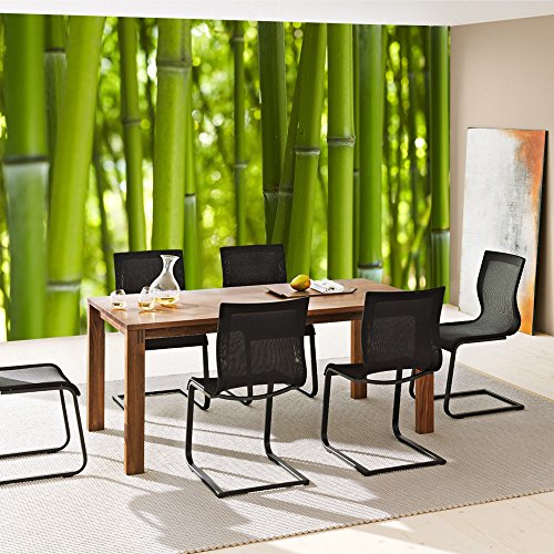 Vlies Fototapete 400×280 cm PREMIUM PLUS Wand Foto Tapete Wand Bild Vliestapete – DREAM OF BAMBOO – Bambuswald Bambus Wald Asien Asia Baum Bamboo Way Bambusweg Grün – no. 071 - 7