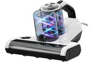 ‎DIBEA Dibea Handstaubsauger für Matratzen, 18Kpa Milbensauger für Matratzen, 450W, Staubmilben-Sensor, LED-Anzeige, 60℃ Heißer Wind, Ultraschall, entfernt 99,99% Bettwanzen, Bakterien, Allergene