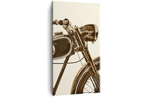 ARTTOR Lienzos decorativos motor retro Cuadro Sobre Lienzo Moderno Vertical 45x80cm Cuadros Decoracion Salon Dormitorio Cocina Cuadros Pared Imágenes Wall Art Prints Decor Canvas PA45x80-4086