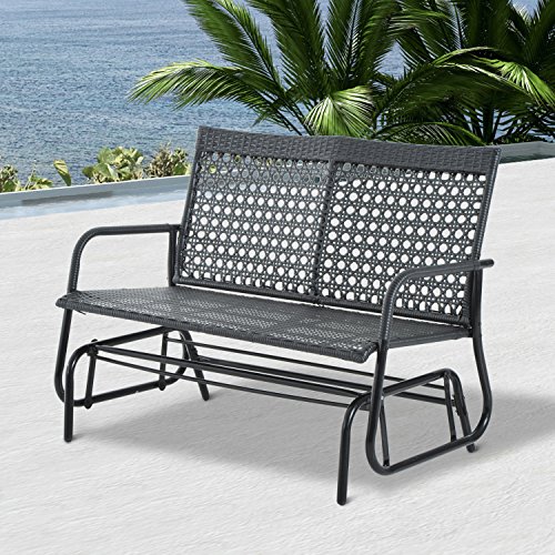 5055974845299 Ean Outsunny 2 Seater Wicker Glider Bench Chair Rocking Chair Outdoor Patio Garden Armchair High Back Buycott Upc Lookup