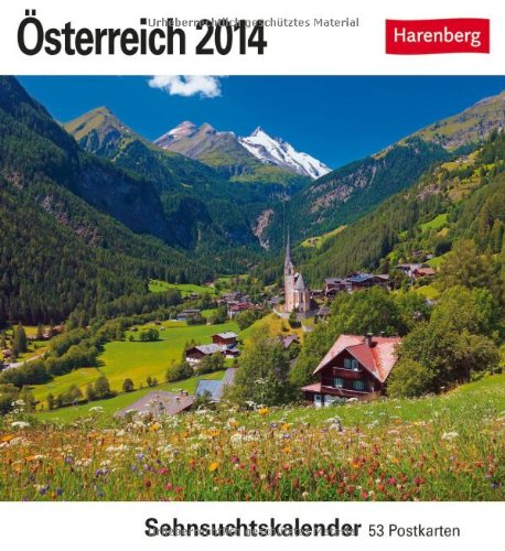 Österreich 2014: Sehnsuchtskalender. 53 heraustrennbare Postkarten