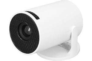 Miniprojektor, 4K 1080P Full HD Smart Movie Portable Projector, 180° Roterbar Videoprojektor, för Android 12.0