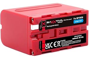 Baxxtar Pro NP-F970 Akku (echte 9600 mAh) kompatibel mit Sony NP-F990 NP-F980 NP-F970 NP-F960 NP-F950 NP-F750 usw.