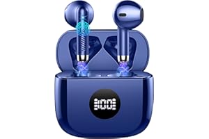 JXREV Cuffie Bluetooth Auricolari Bluetooth 5.4, Cuffie Wireless con 4 ENC Cancellazione Rumore Mic, Cuffie in Ear 40 Ore di Riproduzione, Cuffie Senza Filo HiFi Stereo IP7 Impermeabili per iOS & Android