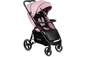 MoMi MIYA EVA, Kinder-Buggy Kinderwagen ab dem 6. Monat (bis 22 kg), regulierbarer 5-Punkt-Sicherheitsgurt, Einkaufskorb, Fußsack, Getränkehalterung, Regenschutz und Insektenschutz