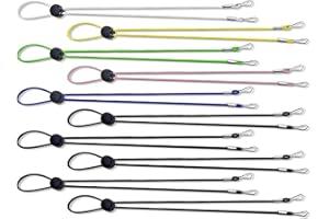 SIKAMARU 10 cadenas de máscara elásticas de colores, marco de máscara ajustable/correa de máscara/collarín/hebilla de extensión, marco de cubierta trasera/marco de protección para los oídos.